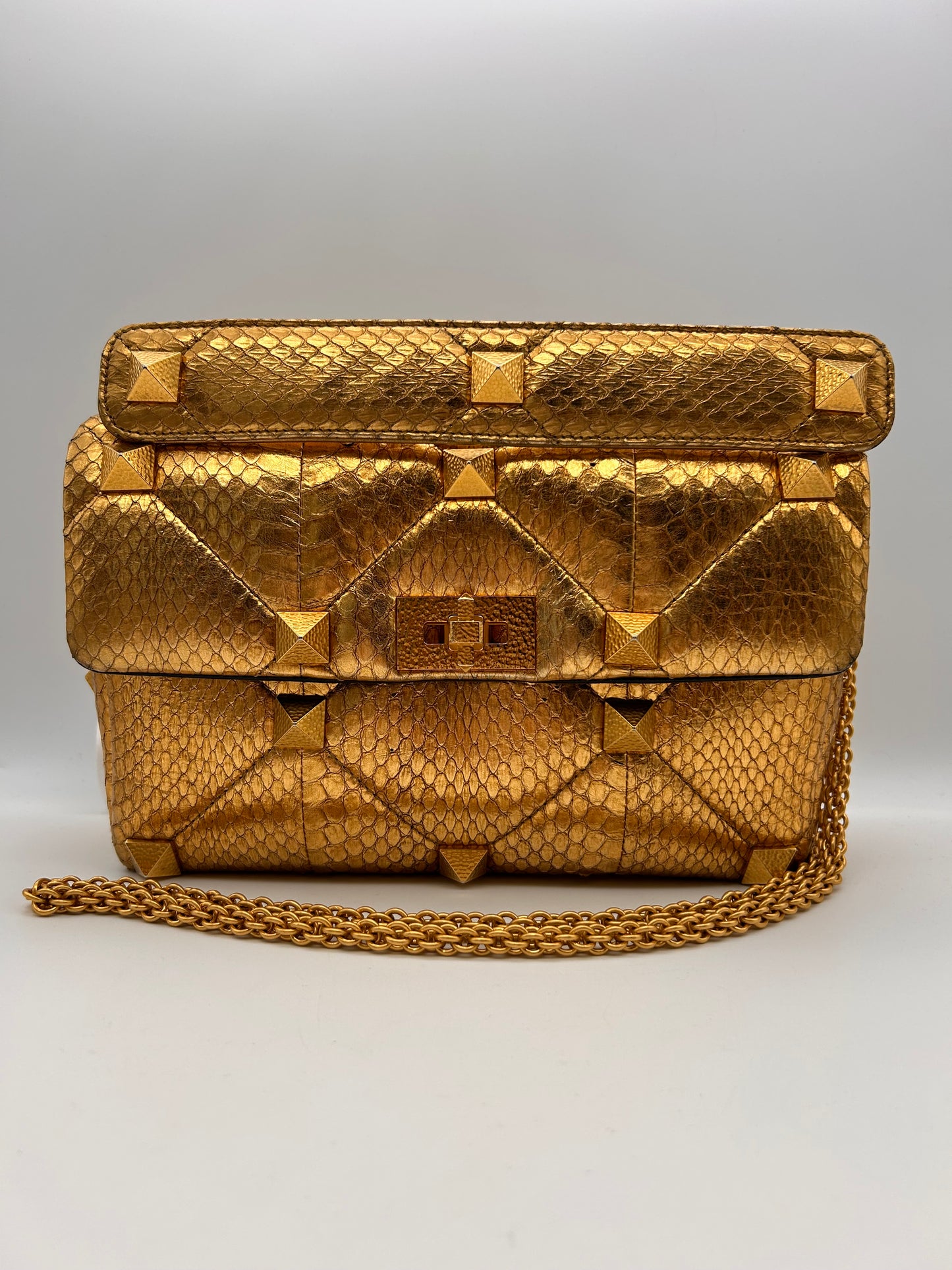 Valentino large Roman stud python