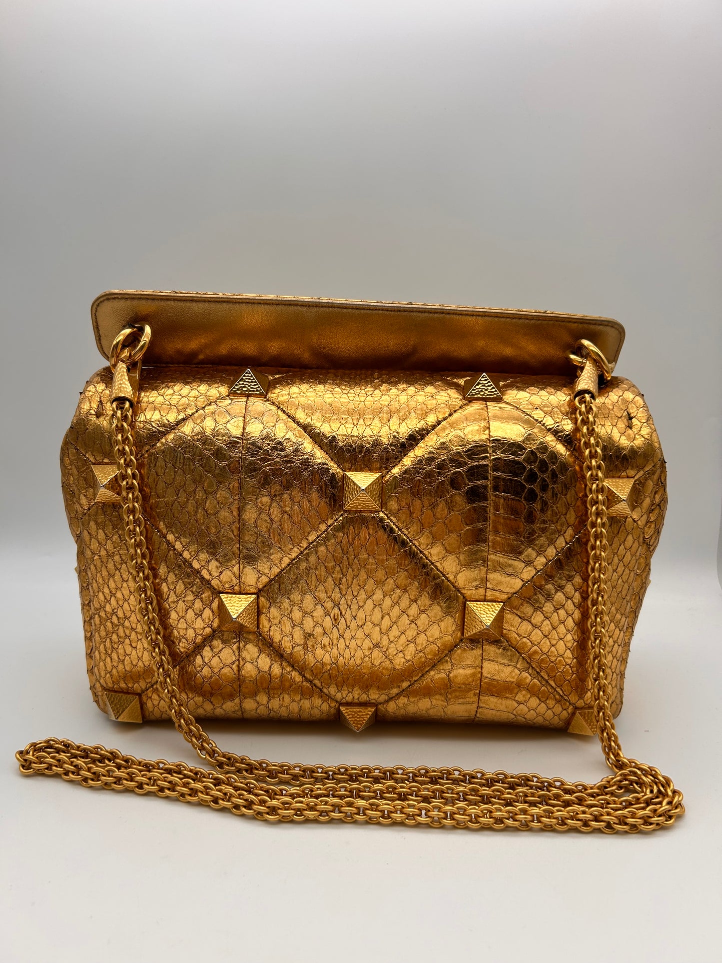 Valentino large Roman stud python