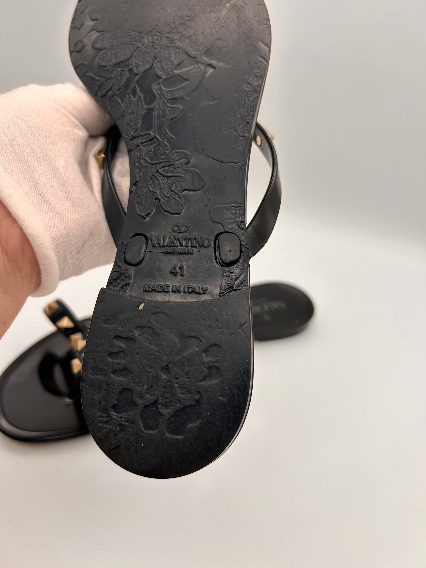 Valentino rockstud jelly sandals size 41
