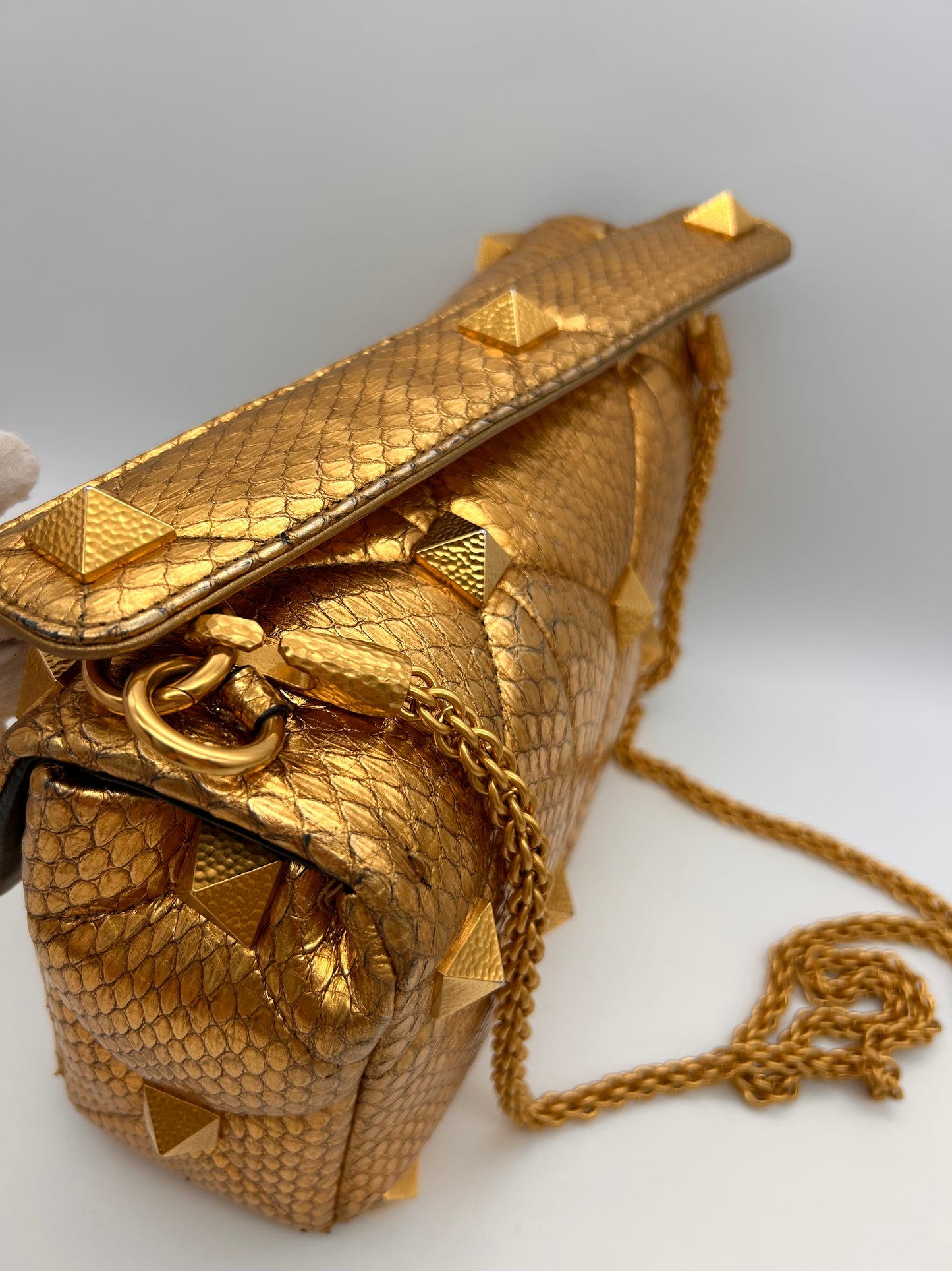 Valentino large Roman stud python
