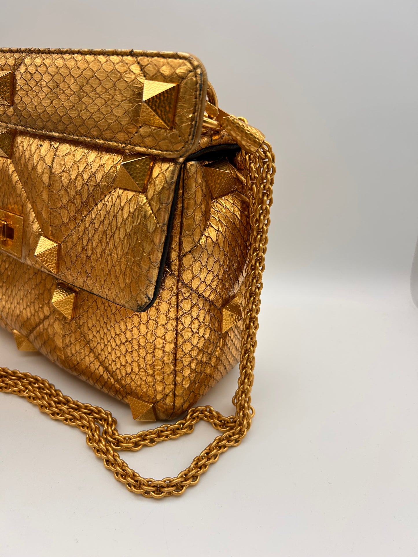 Valentino large Roman stud python