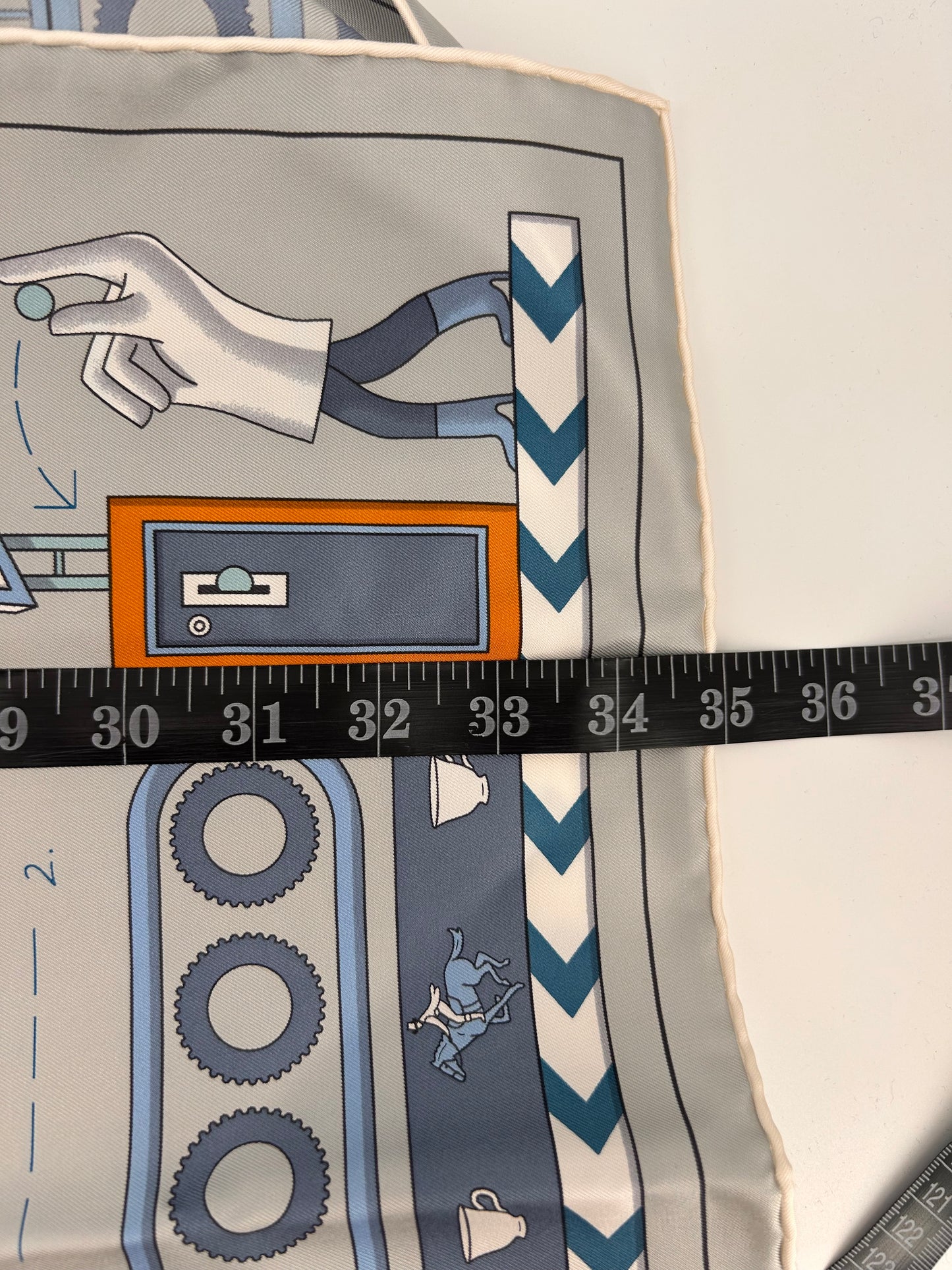 Hermes tea for two Gris perle carre 90