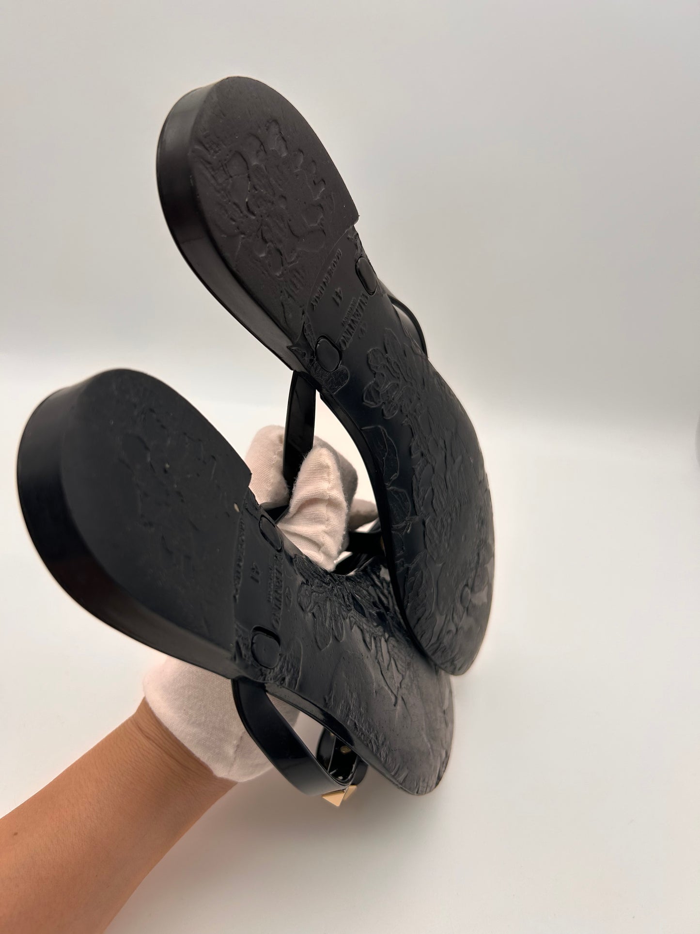 Valentino rockstud jelly sandals size 41