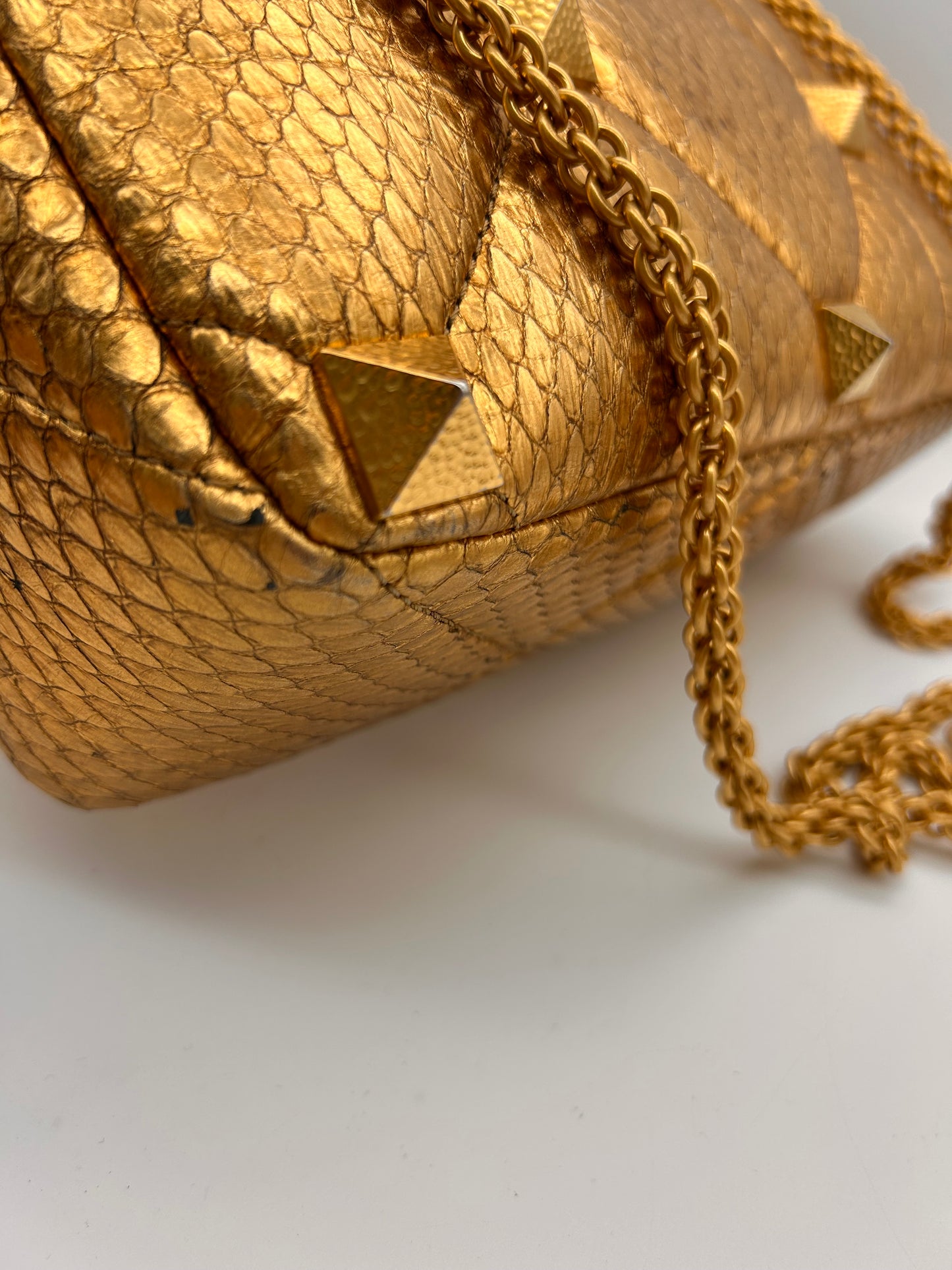 Valentino large Roman stud python