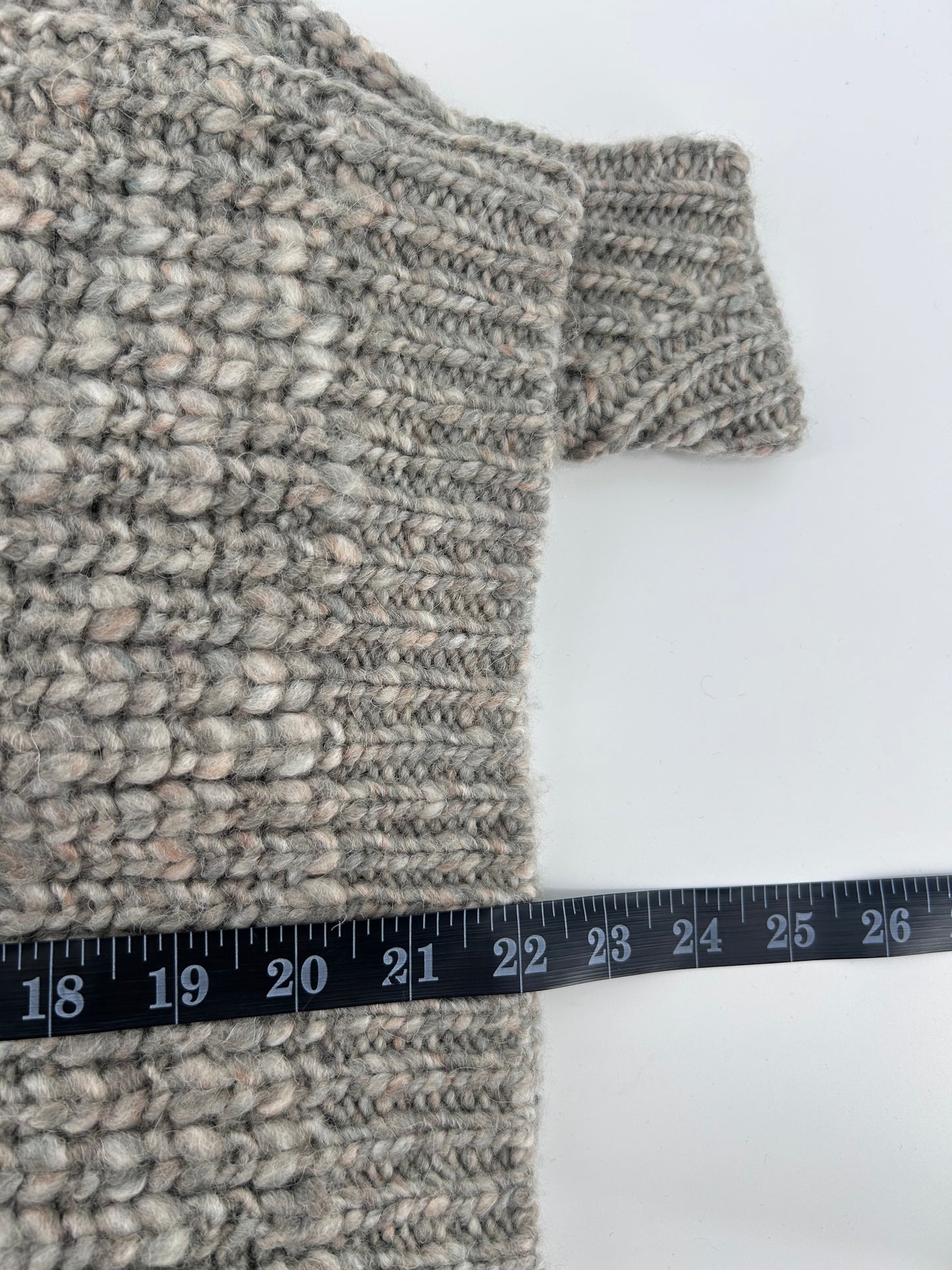 ba&sh Gray Chunky Wool Blend Knit Oversized Sweater Sz 1 NWT French Paris US 4