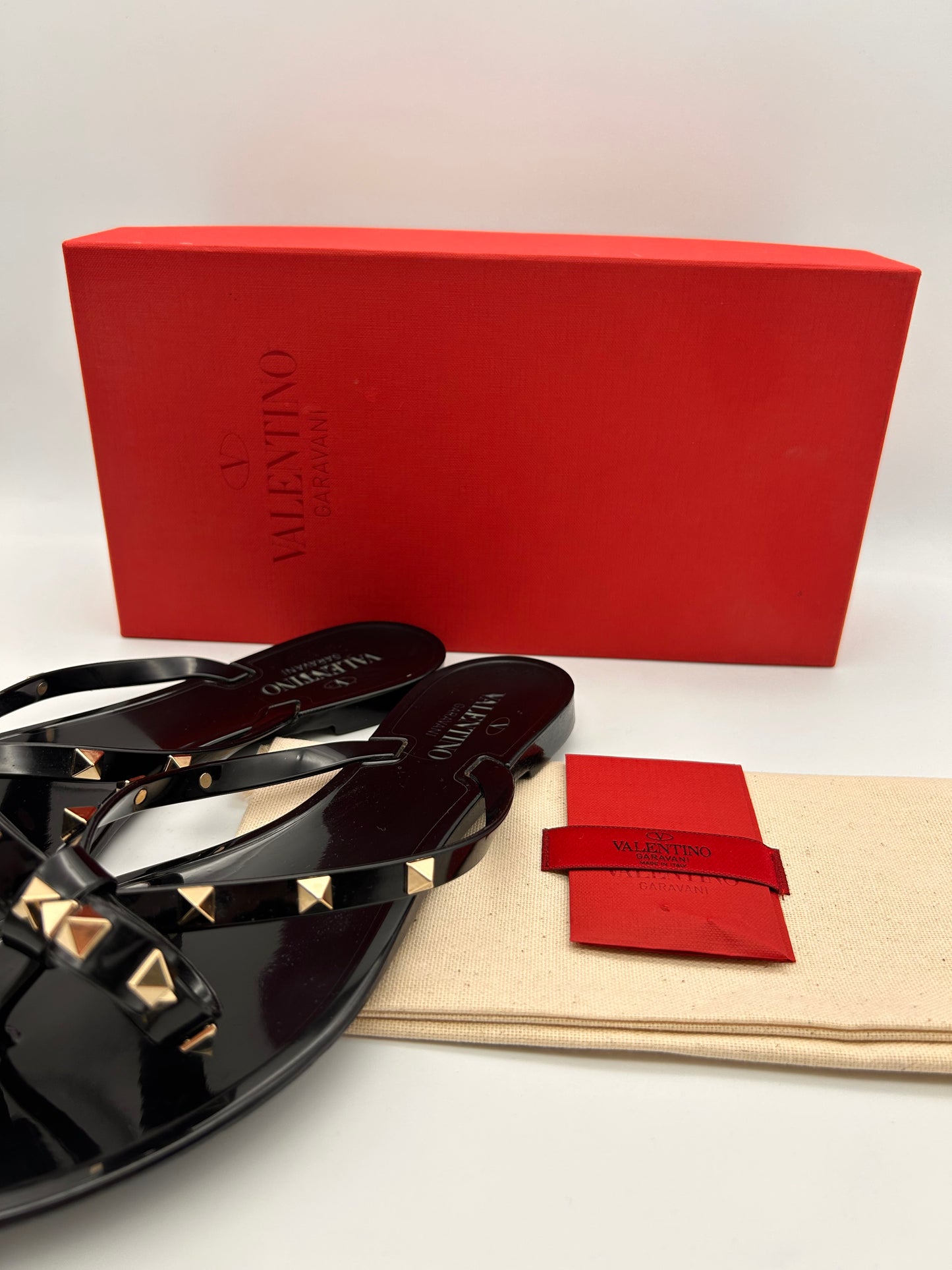 Valentino rockstud jelly sandals size 41