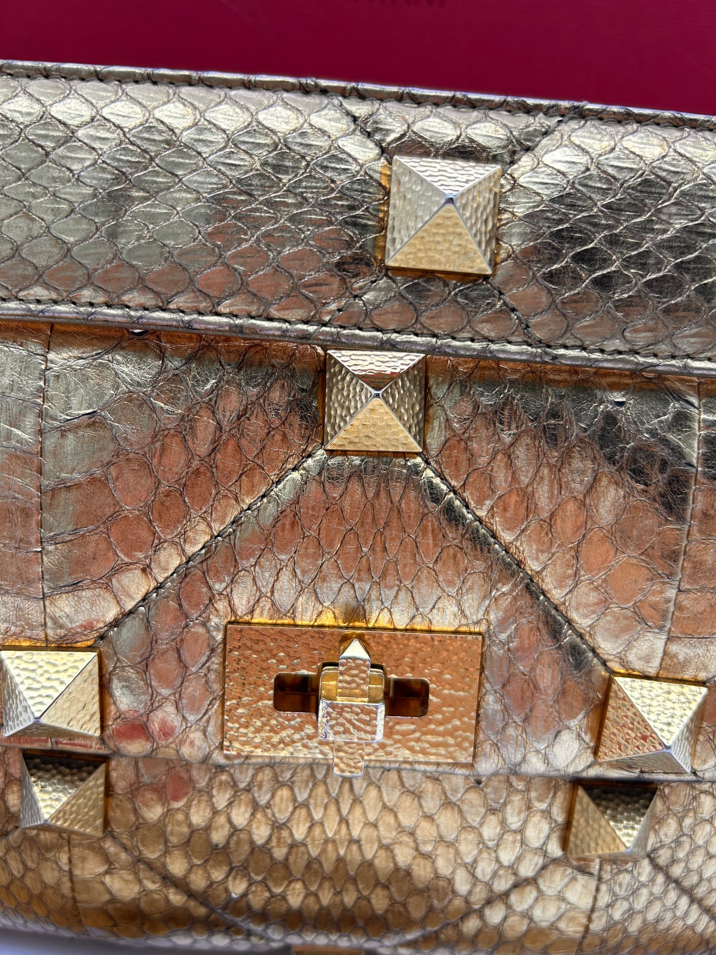Valentino large Roman stud python