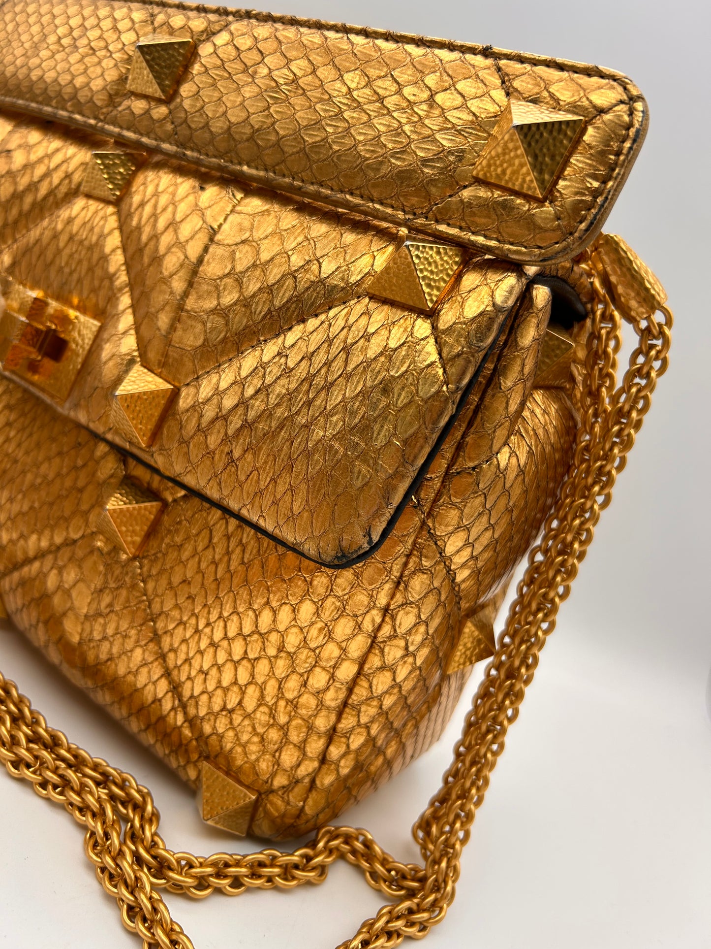 Valentino large Roman stud python