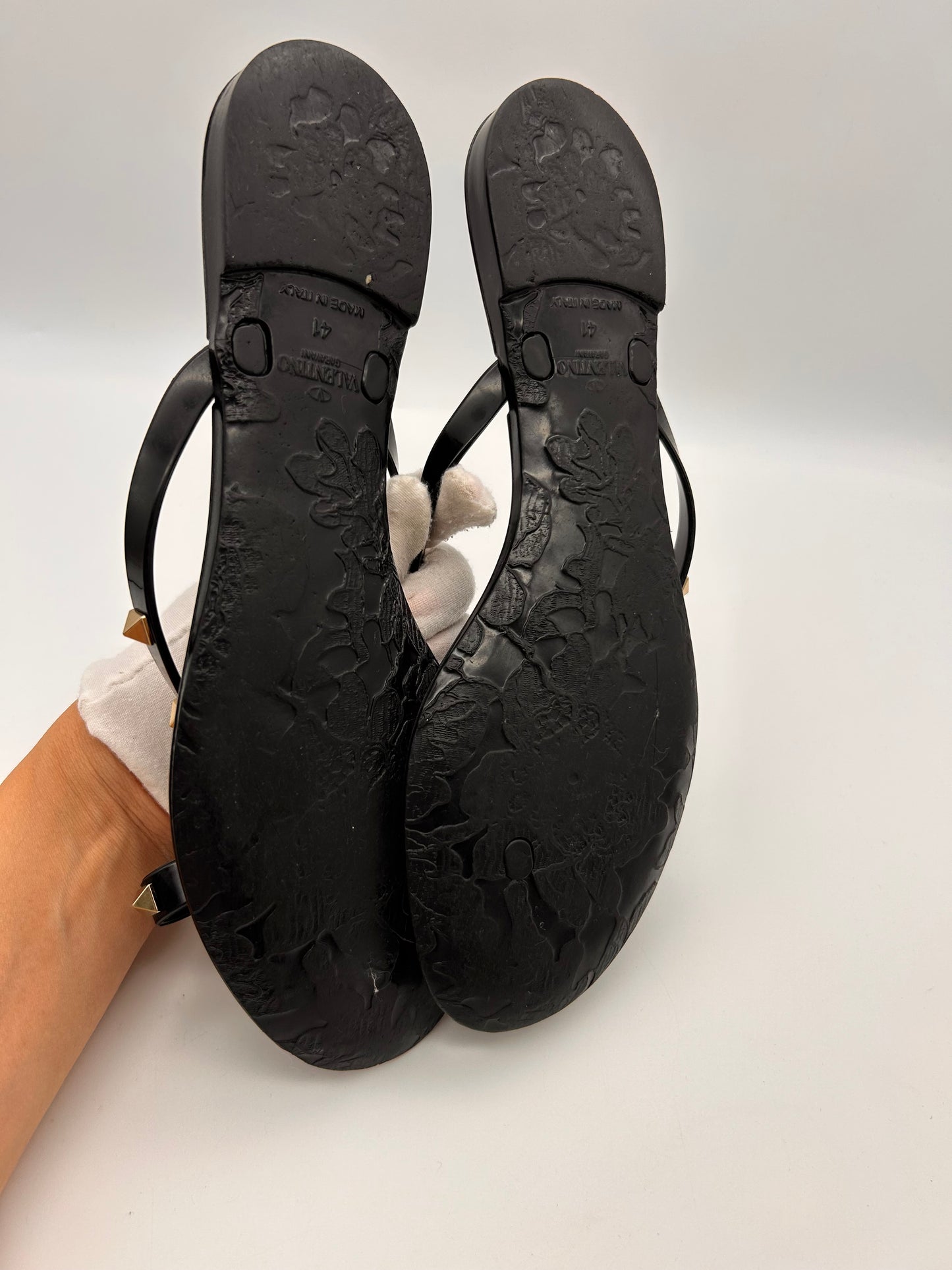 Valentino rockstud jelly sandals size 41