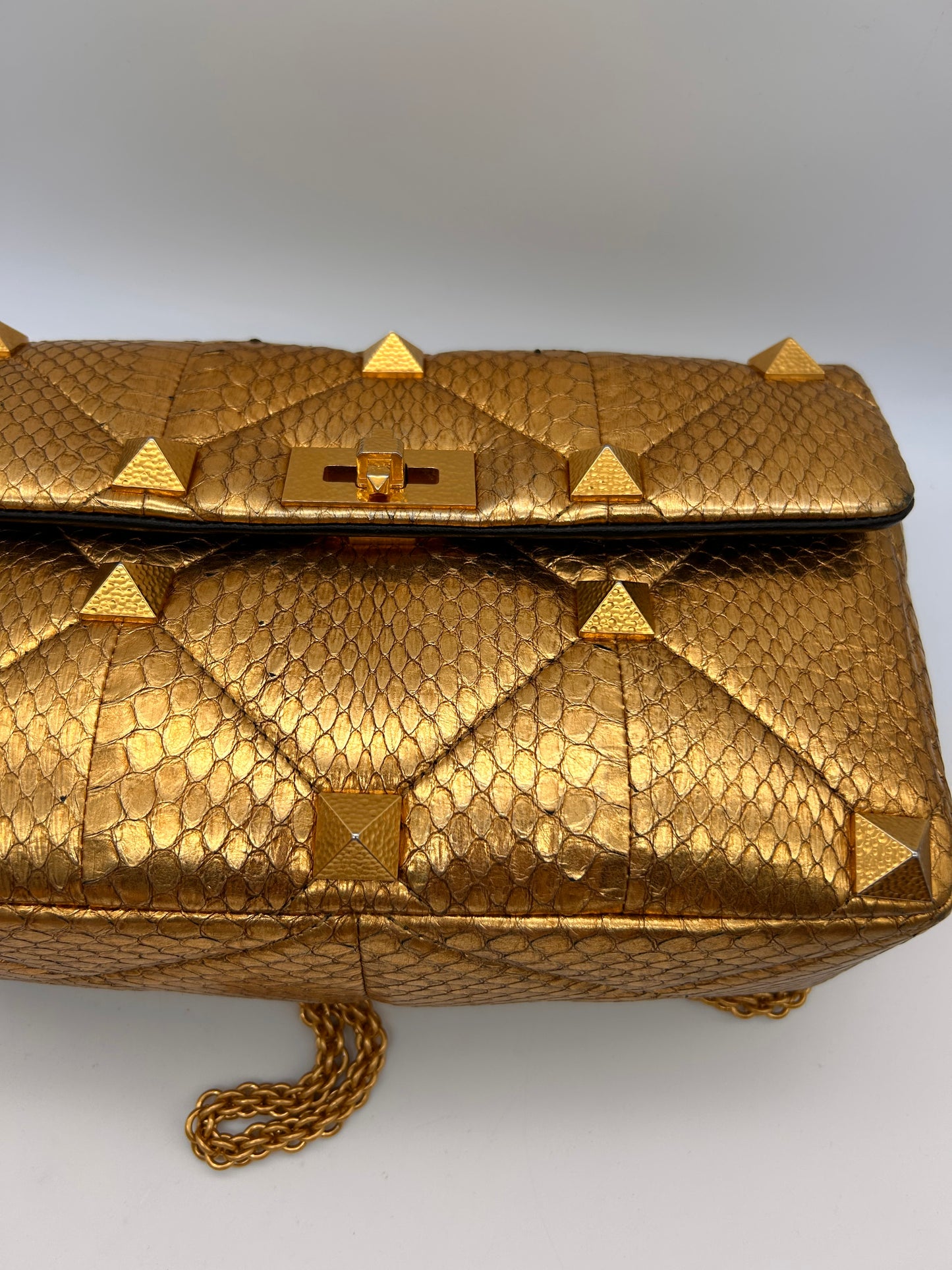 Valentino large Roman stud python