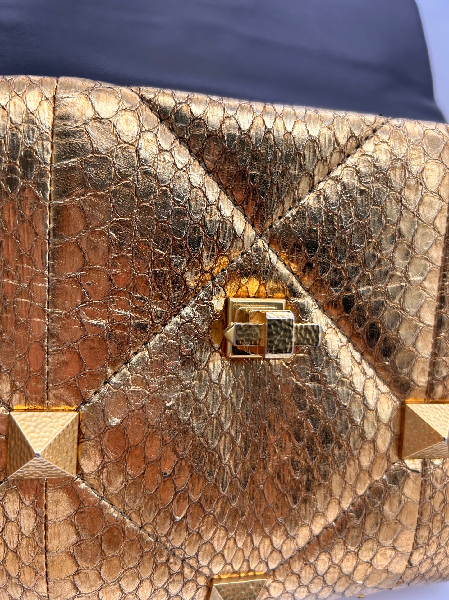 Valentino large Roman stud python
