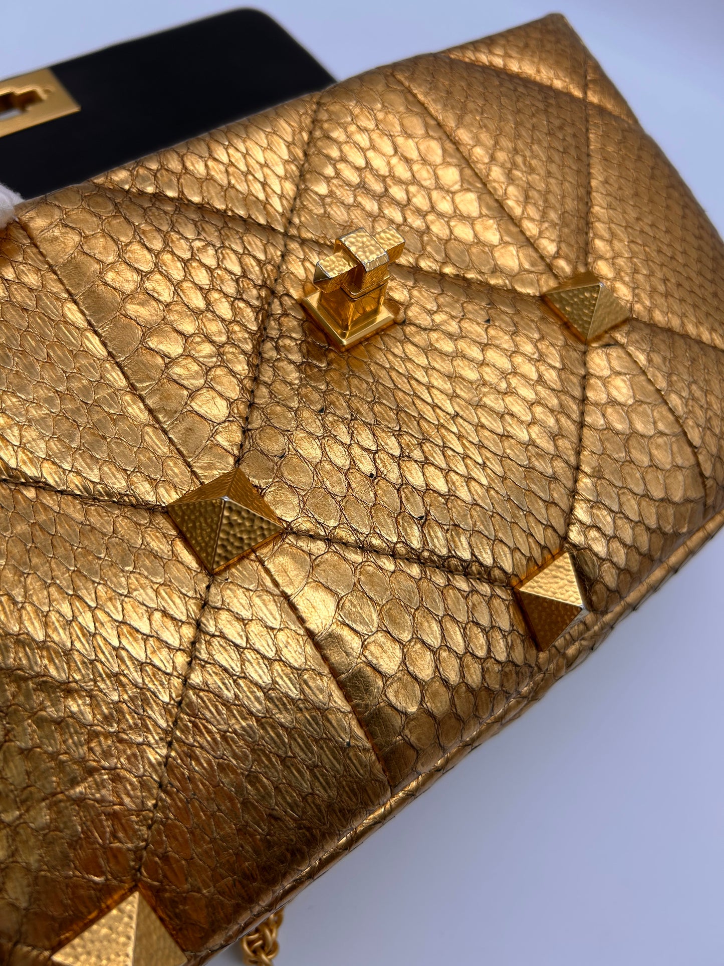 Valentino large Roman stud python