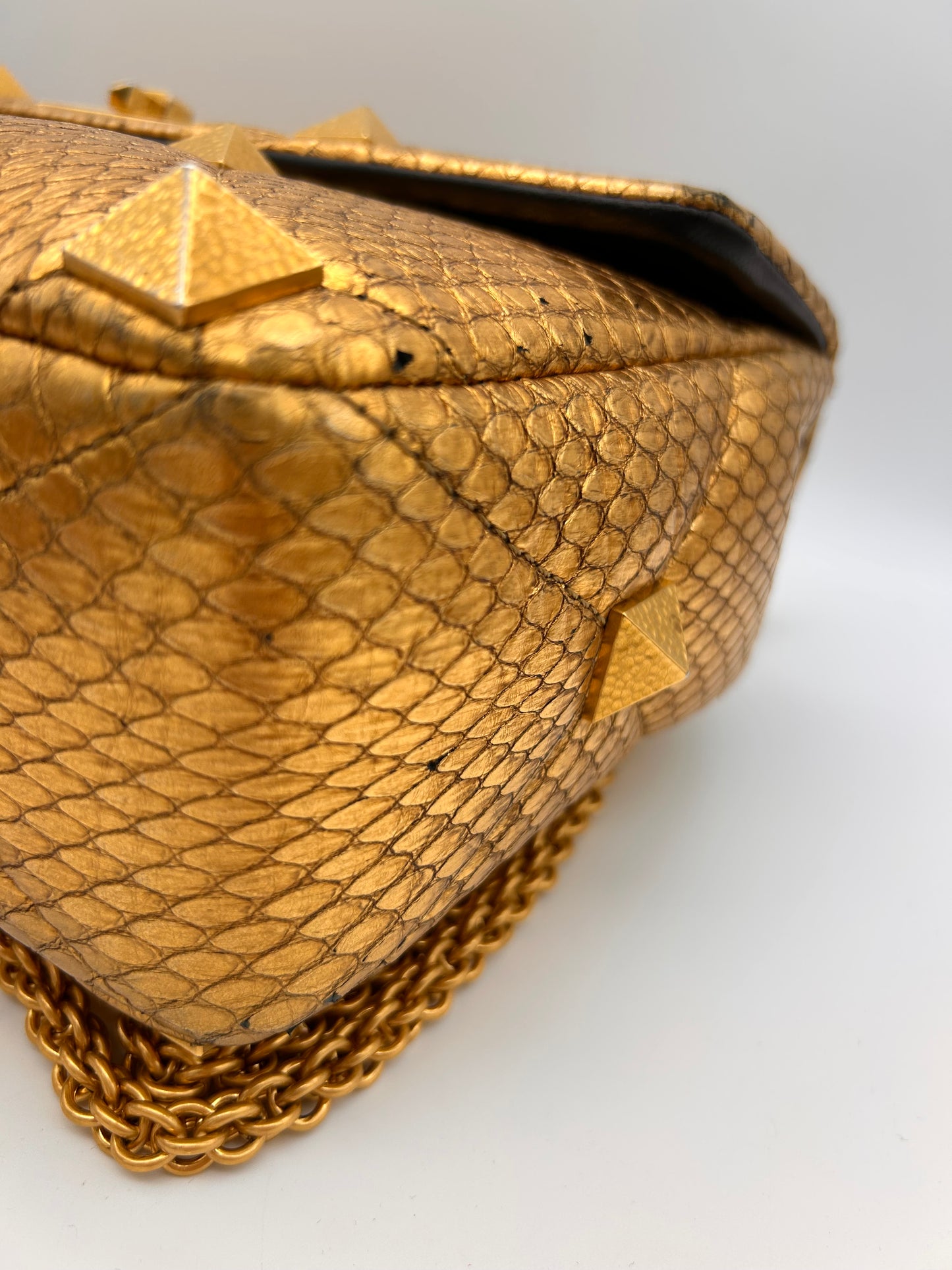 Valentino large Roman stud python