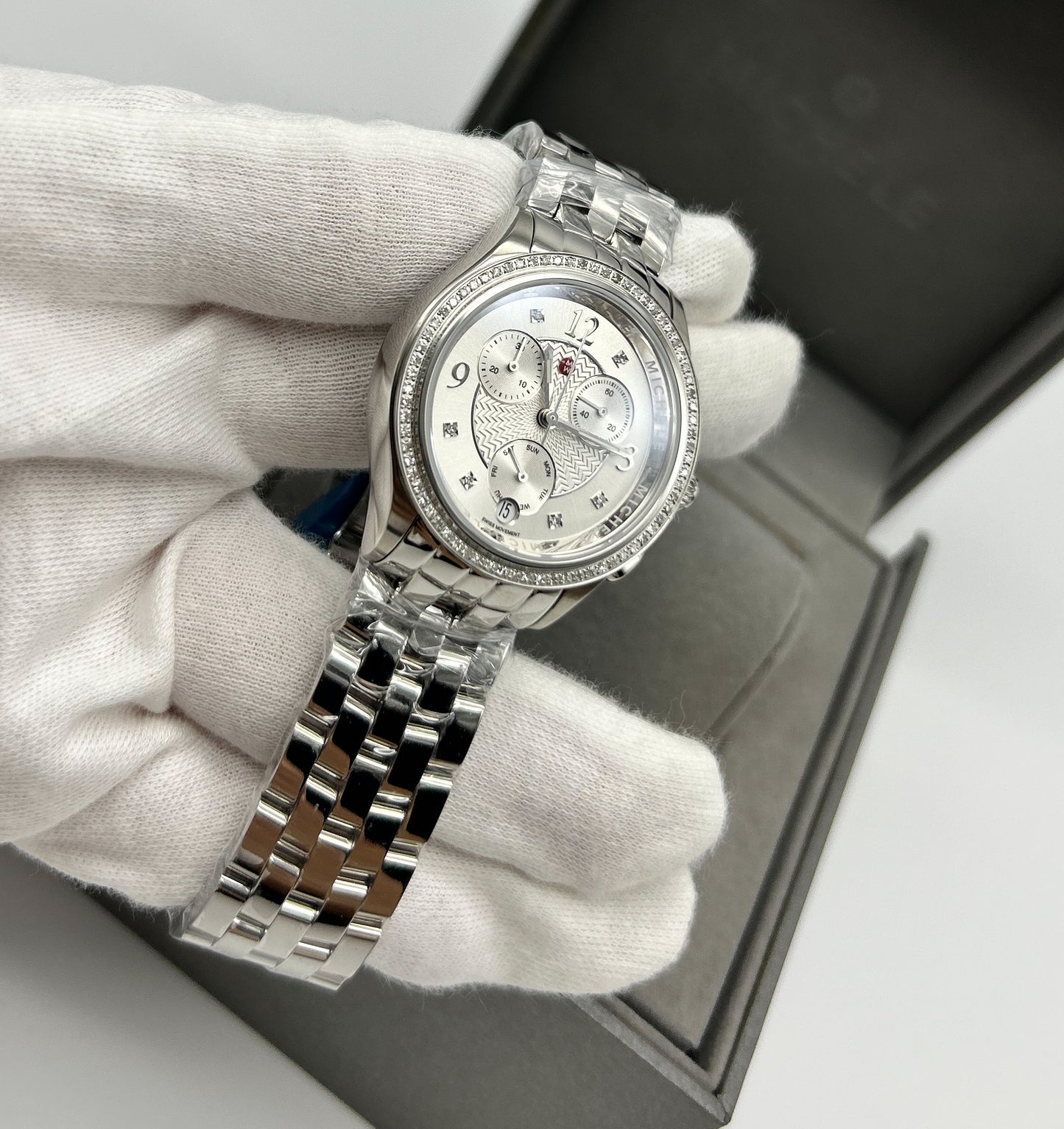 Michele Belmore diamond watch