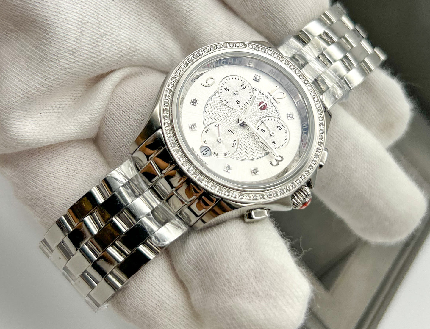 Michele Belmore diamond watch