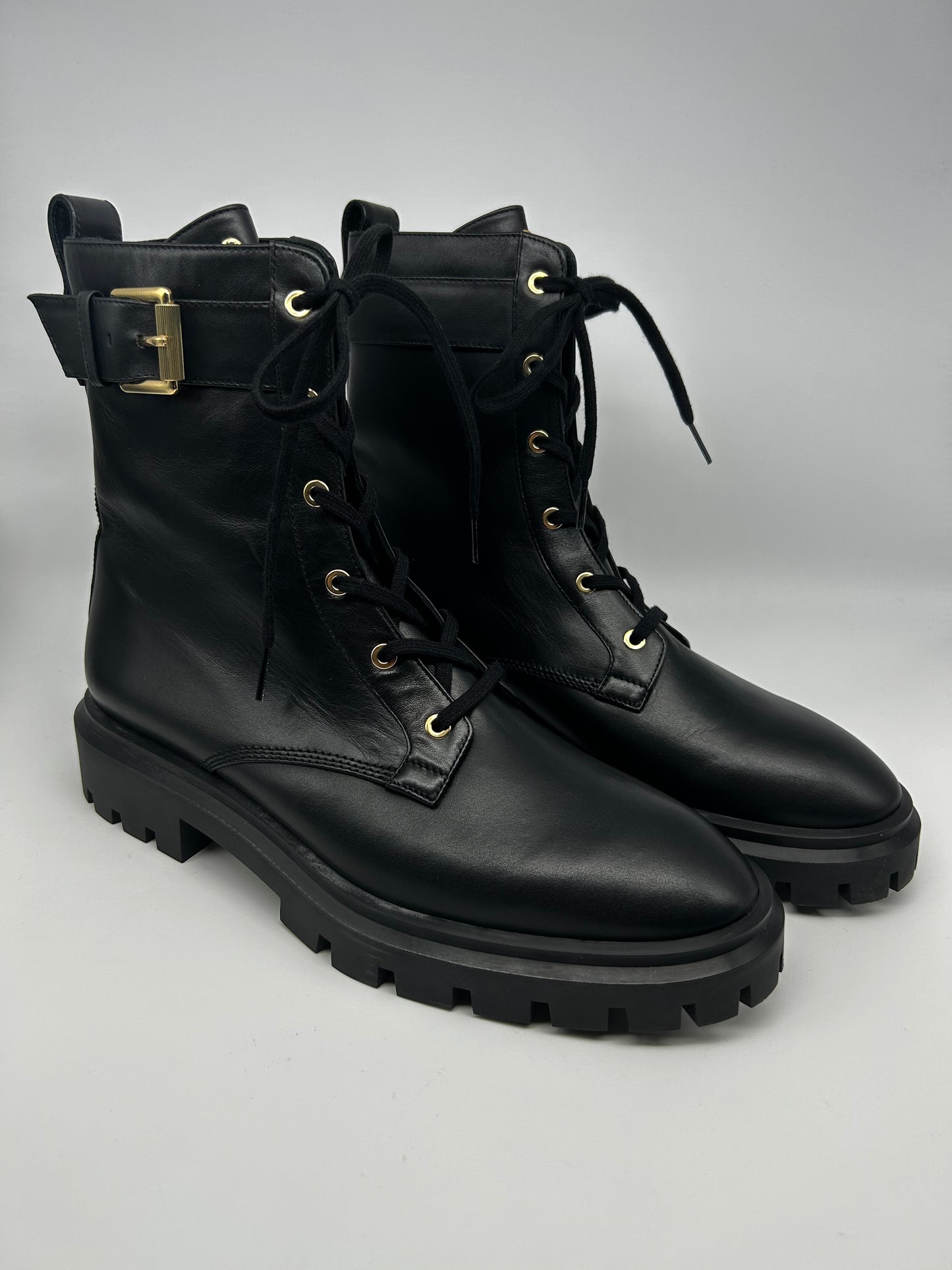 Stuart Weitzman combat boots size 10.5
