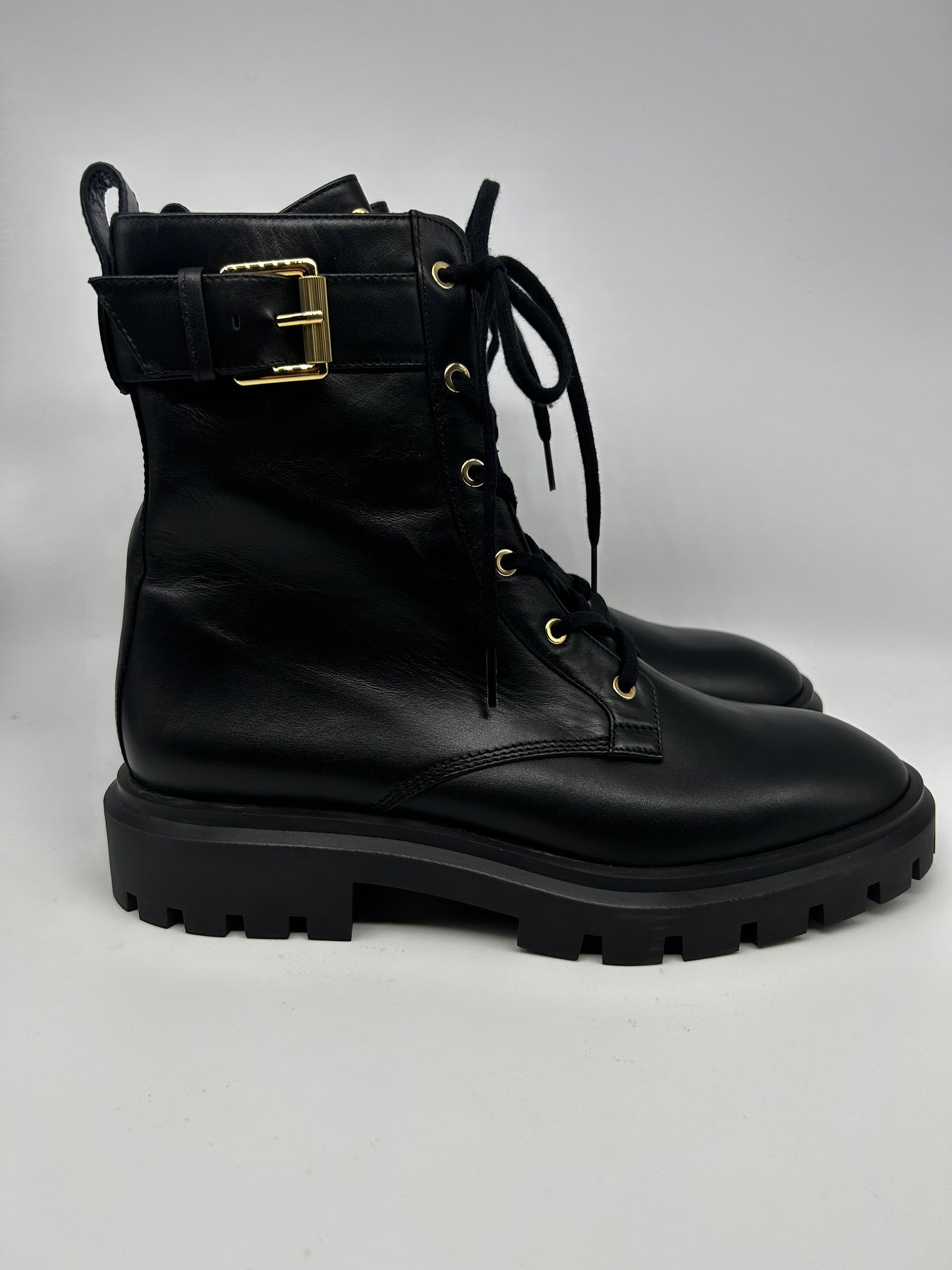 Stuart Weitzman combat boots size 10.5