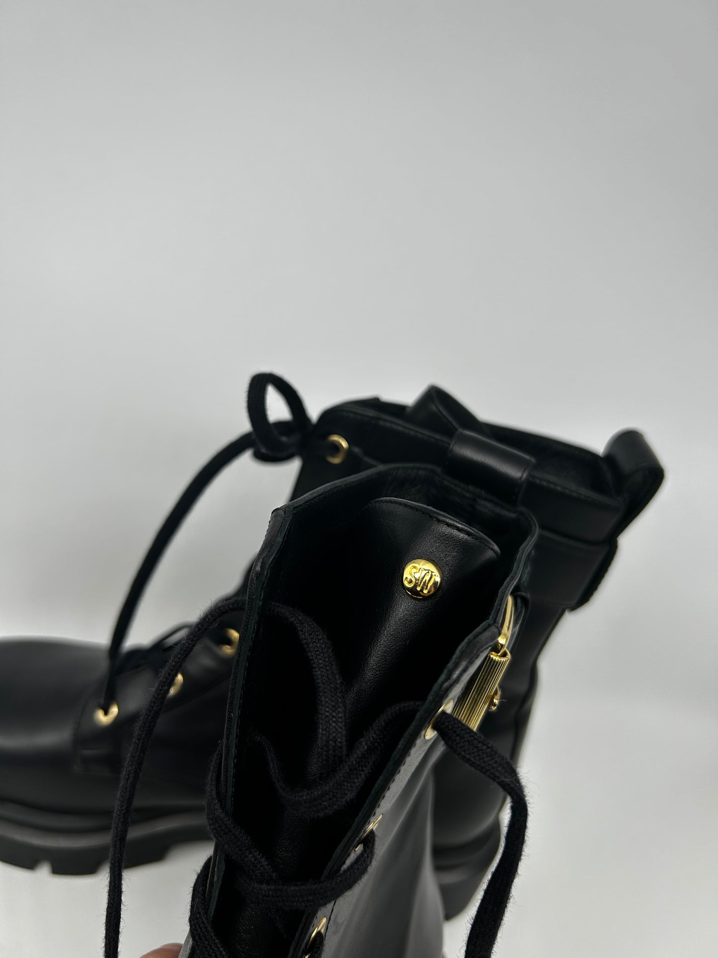 Stuart Weitzman combat boots size 10.5