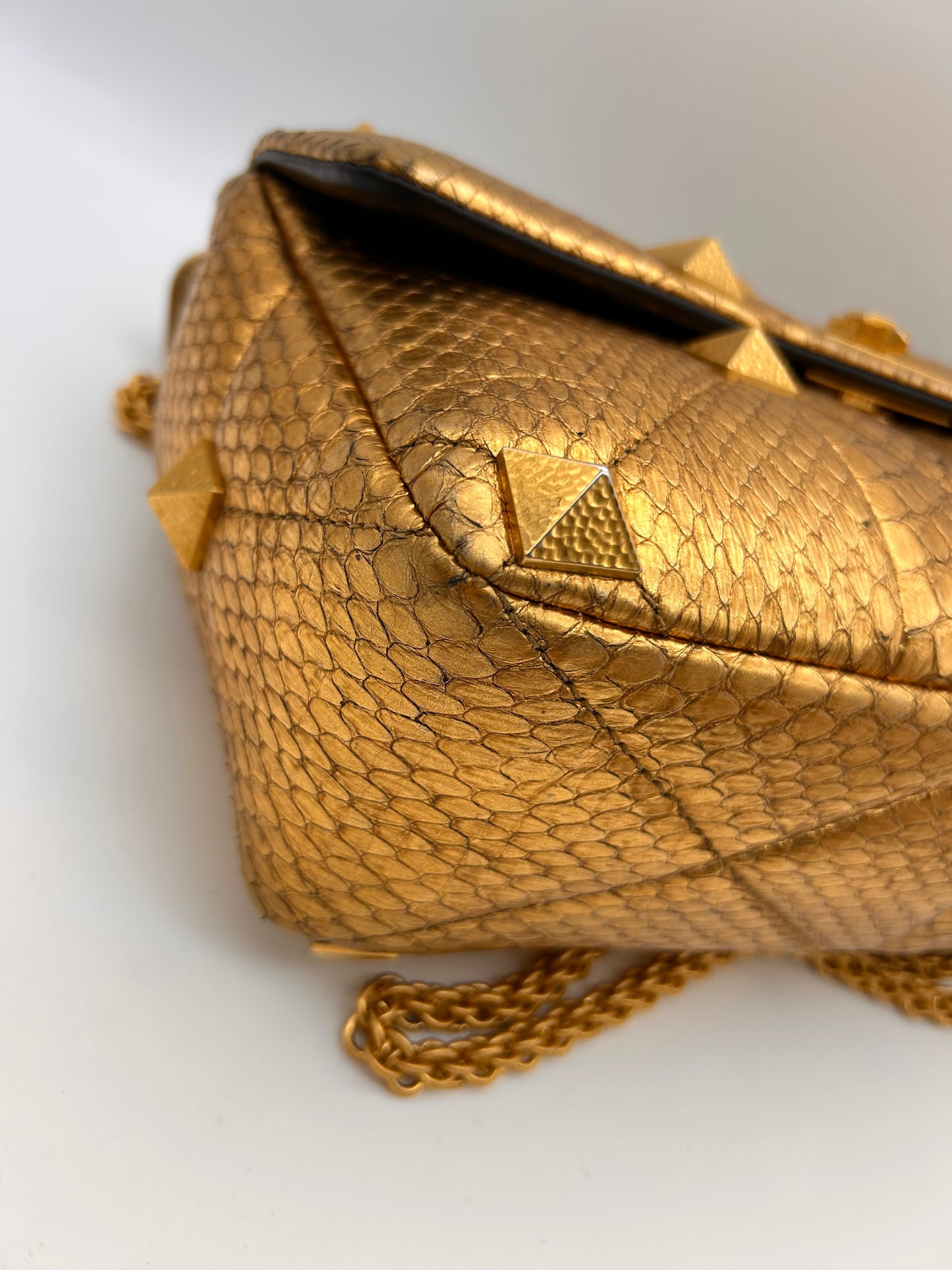 Valentino large Roman stud python