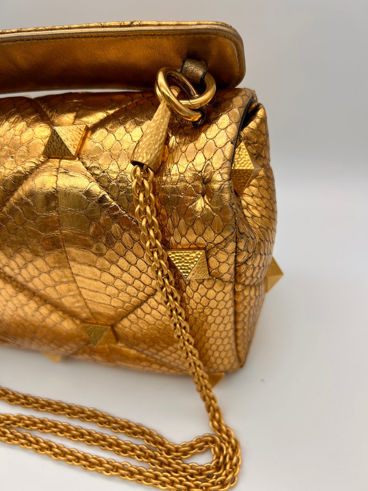 Valentino large Roman stud python