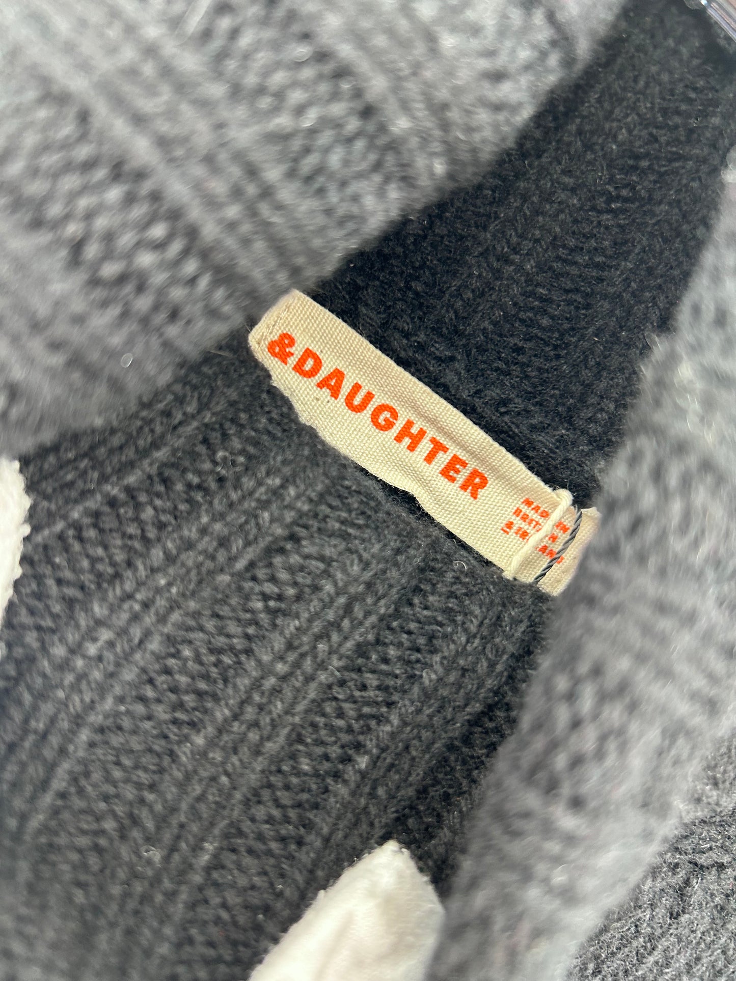 &Daughter black chunky knit sweater dress size M