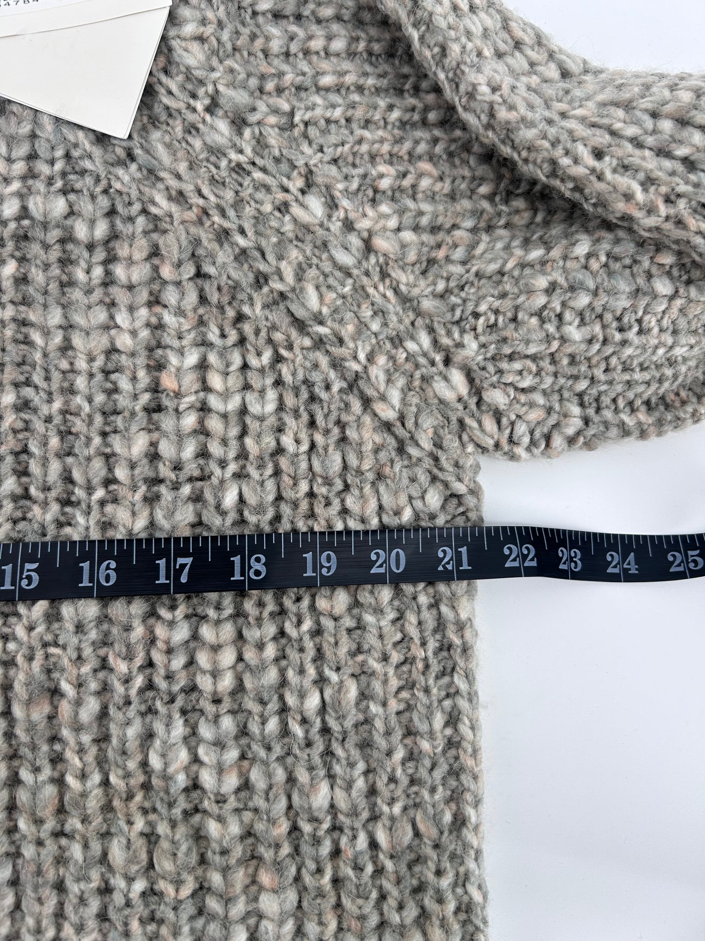 ba&sh Gray Chunky Wool Blend Knit Oversized Sweater Sz 1 NWT French Paris US 4