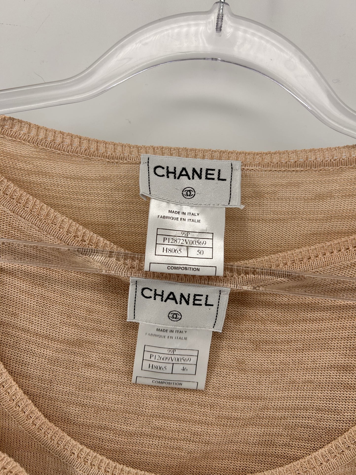 Chanel twin set size 46/50