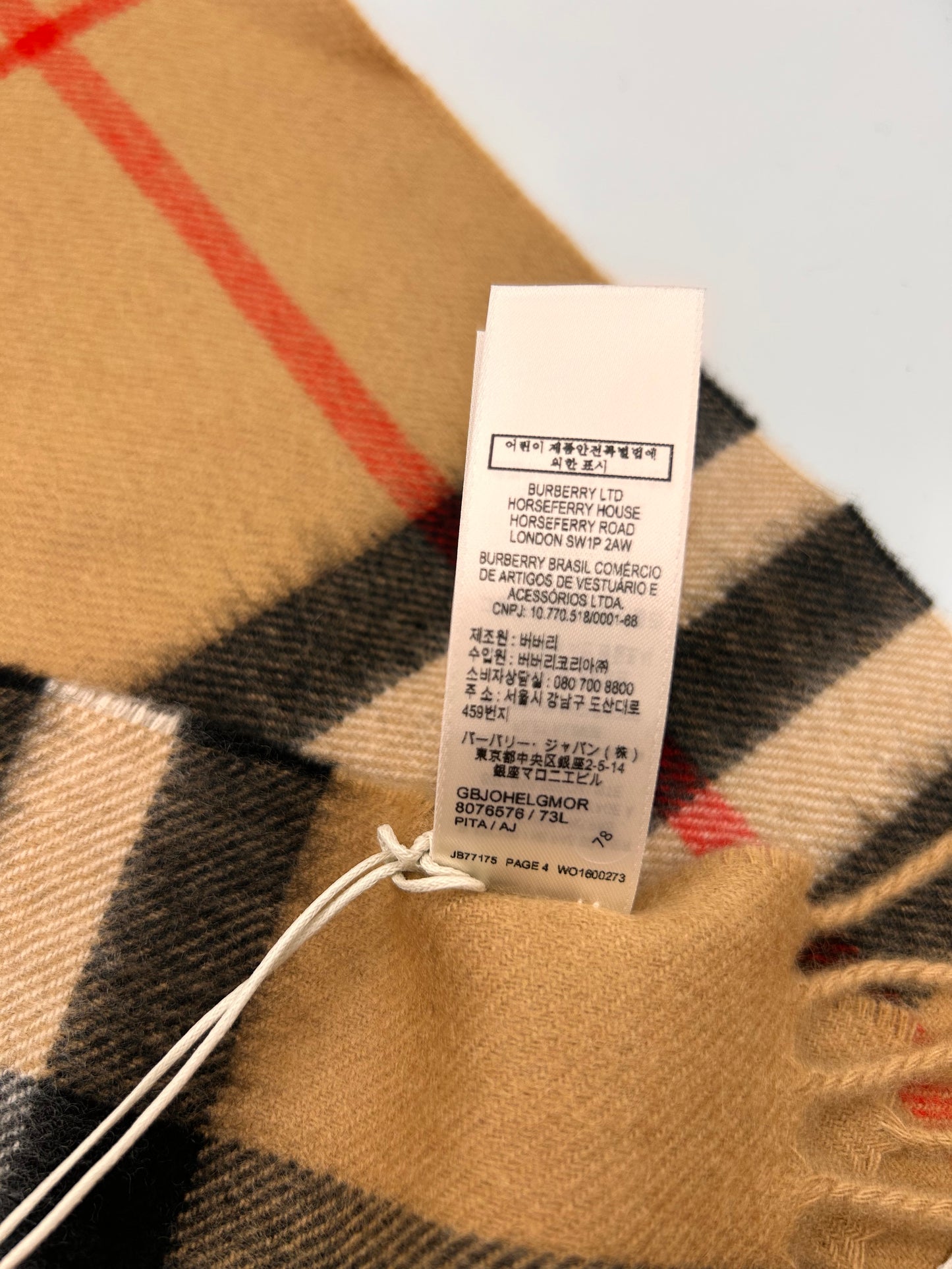 Burberry scarf